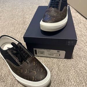 Louis Vuitton Monogram Black and Brown Sneakers